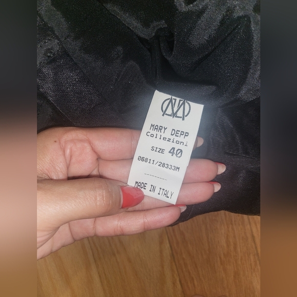 4. NWT MARY DEPP MADE IN ITALY CORSET STYLE TULLE OVERLAY DRESS SIZE IT 40 / S - Picture 8 of 8